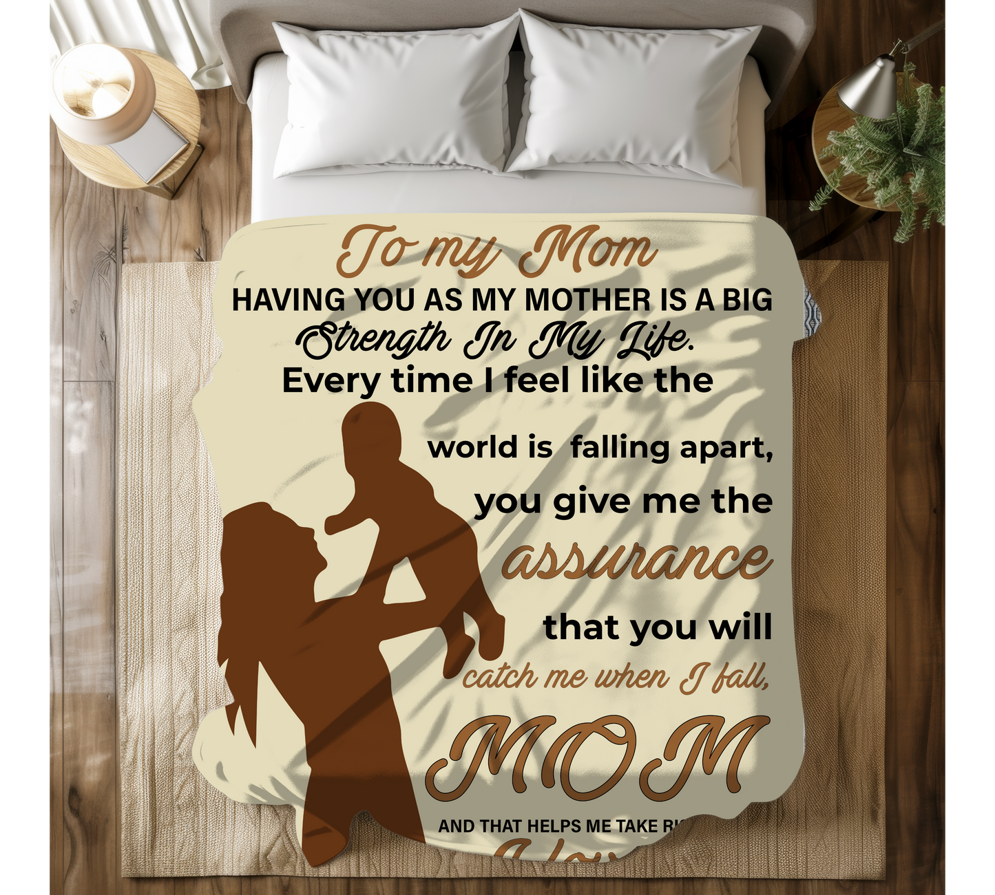 To My Mom | Velveteen Plush Blanket