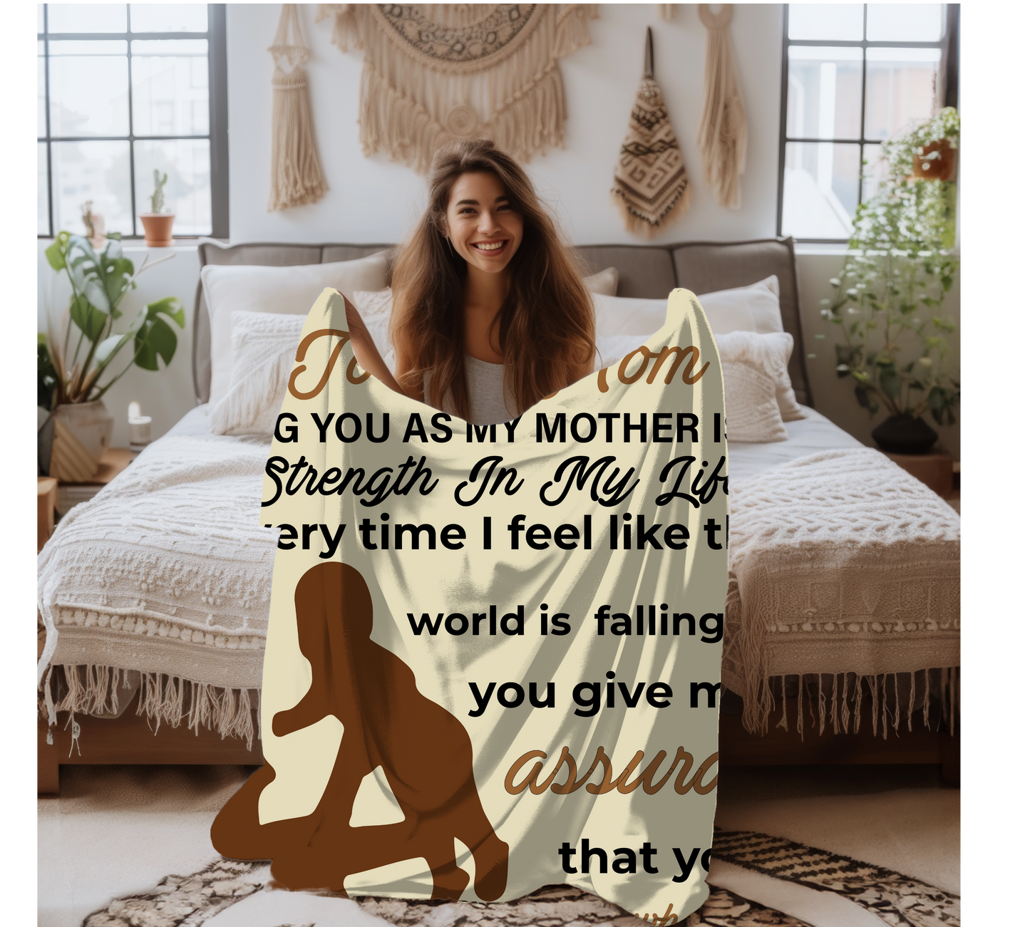 To My Mom | Velveteen Plush Blanket