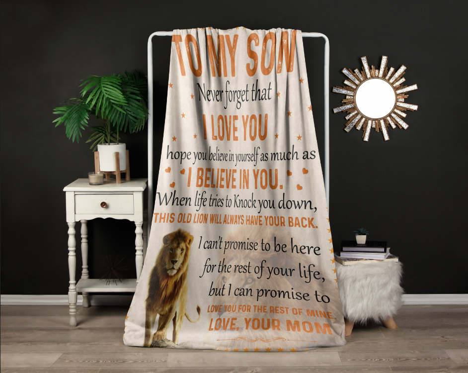 To My Son | Velveteen Plush Blanket