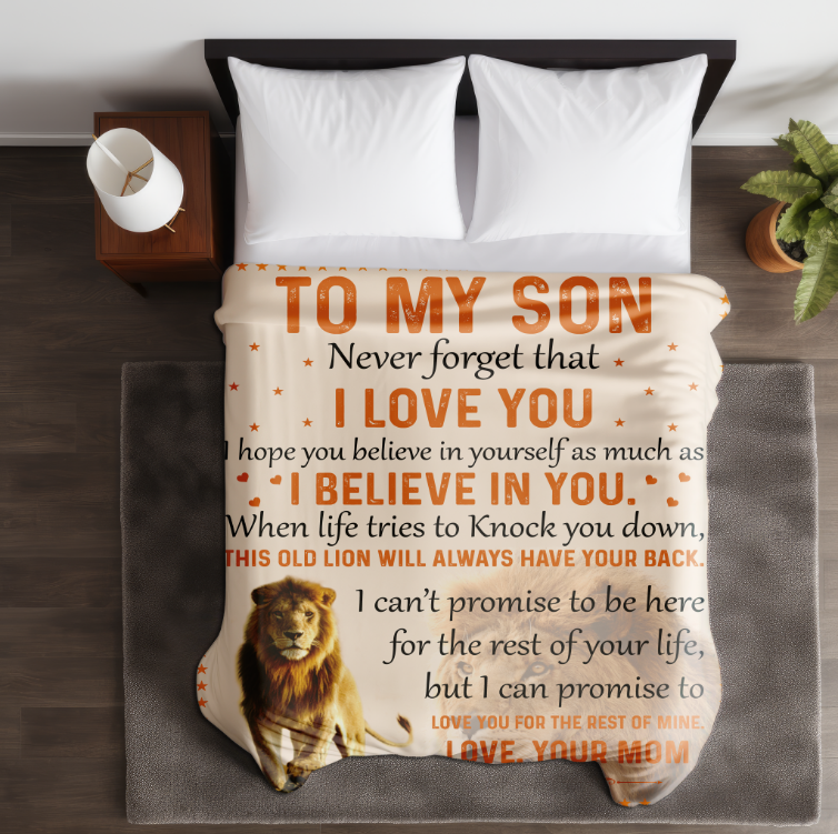 To My Son | Velveteen Plush Blanket